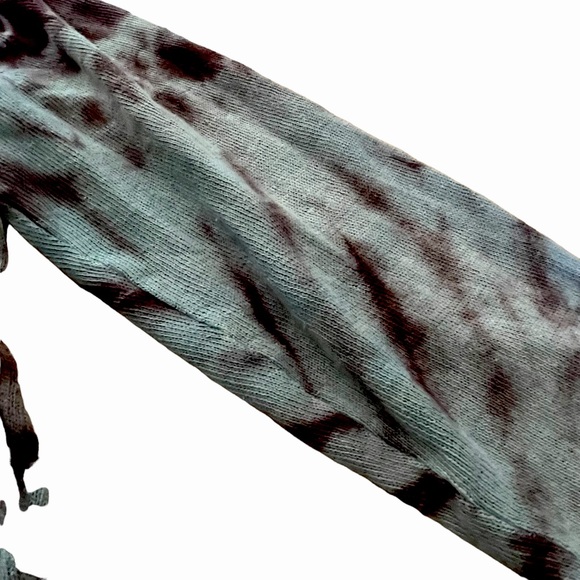 Yak n Yeti Tie Dye Blue & Dark Purple Open Cardigan Size Medium - Picture 4 of 16